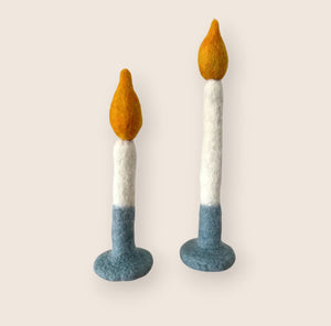 Felt Candles- Set of 2 Felt Candles- Set of 2
