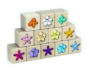 12 pc. Flower Garden Gem Blocks 12 pc. Flower Garden Gem Blocks
