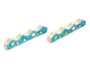 Sparkling Waves 2 pc. Gem Block Set Sparkling Waves 2 pc. Gem Block Set