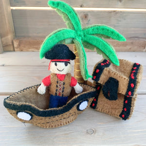 Pirate Toy Set, Felt Toy Set Pirate Toy Set, Felt Toy Set