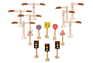 Road Sign Street Lights Set Road Sign Street Lights Set