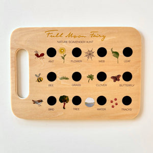 Wooden Nature Scavenger Hunt Board Wooden Nature Scavenger Hunt Board