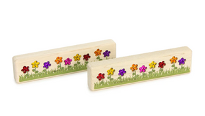 2 pc. Autumn Flower Garden Gem Blocks 2 pc. Autumn Flower Garden Gem Blocks