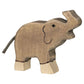 Elephant, small, trunk raised