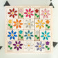 6pc. Pastel Summer Flower Gem Blocks