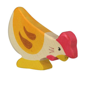 Hen, pecking