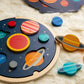 Multi-Language Solar System Wooden Tray Puzzle