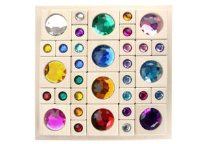 34 pc. Bright Gem Block Collection with Tray