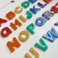 Resin Shimmery Rainbow Alphabet & Number Sets