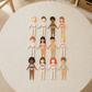 Magnetic Dress-Up Dolls Play Set