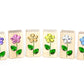 6pc. Pastel Summer Flower Gem Blocks
