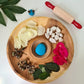 Round Natural Activity Tray