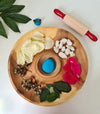 Round Natural Activity Tray