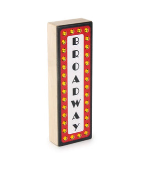 Broadway Sign Gem Block