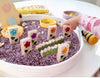 6pc. Bright Summer Flower Gem Blocks