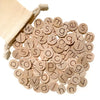 100 Mini Alphabet Coins (1")