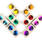 8 pc. Large Bright Double Gem Blocks