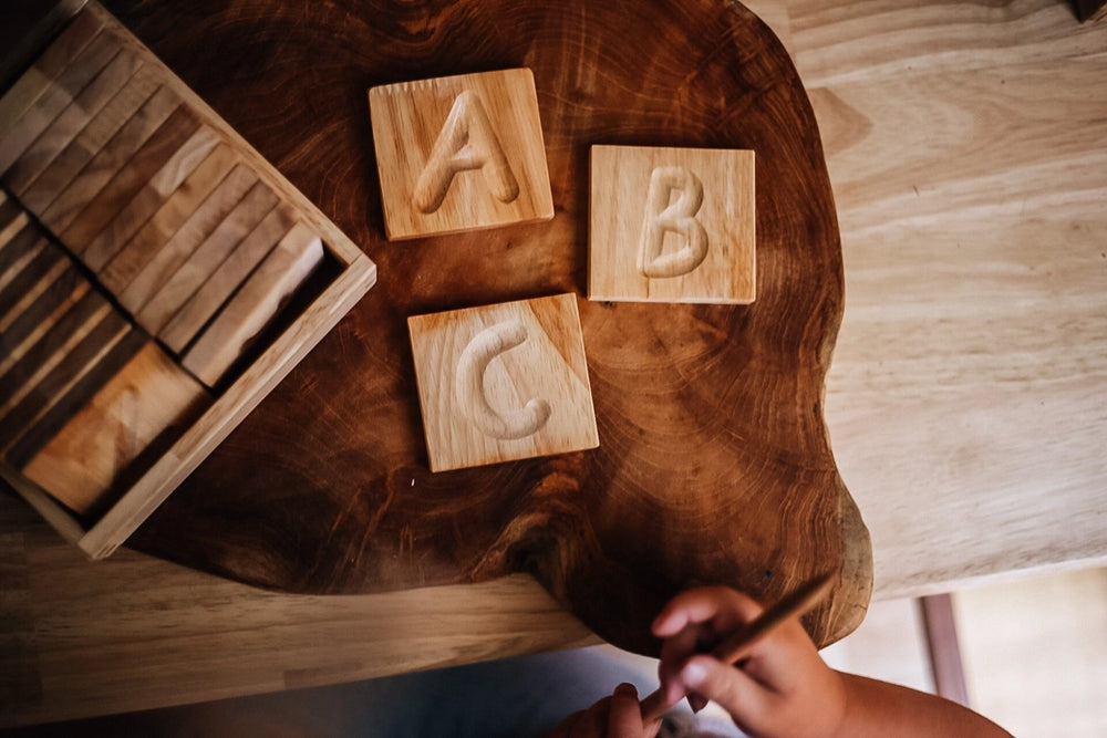 Letter Tracing Tiles, Capital Letters