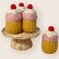 Felt Strawberry Cupcake