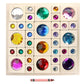34 pc. Bright Gem Block Collection with Tray
