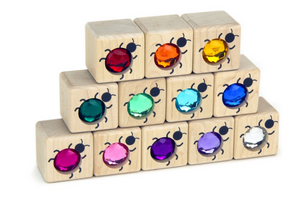 12 pc. Little Ladybug Gem Blocks