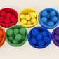 Felt Rainbow Play Mat, Bowls & Balls