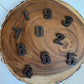 Resin Black Glitter Alphabet & Number Set