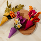 Mini Felt Hanging Flower Bouquets