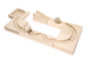 9 pc. Toddler-Safe Ball Run Unit Block Set