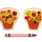 2 pc. Autumn Flower Pot Gem Blocks