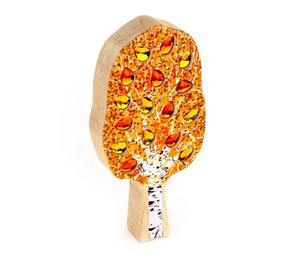 Autumn Birch Gem Block Tree