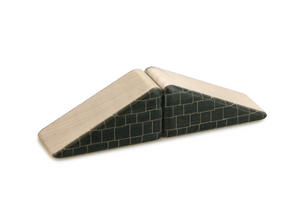 2 pc. Black Triangle Roof Blocks 2x1