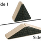 2 pc. Black Triangle Roof Blocks 2x1