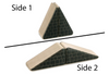 2 pc. Black Triangle Roof Blocks 2x1