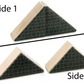 2 pc. Black Triangle Roof Blocks 2x2