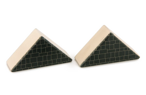2 pc. Black Triangle Roof Blocks 2x2