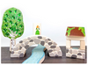 Stone Bridge & Stairway Block Set by Everwood Friends