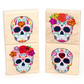 4 pc. Día de los Muertos Calaveras Gem Blocks by Everwood Friends
