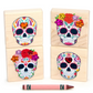 4 pc. Día de los Muertos Calaveras Gem Blocks by Everwood Friends