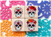 4 pc. Día de los Muertos Calaveras Gem Blocks by Everwood Friends