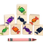 8 pc. Halloween Candy Gem Blocks by Everwood Friends