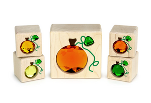 5 pc. Pumpkin Gem Blocks
