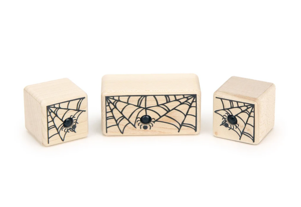 3 pc. Spider Web Gem Blocks by Everwood Friends