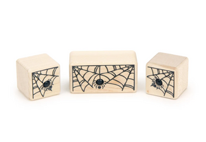 3 pc. Spider Web Gem Blocks by Everwood Friends